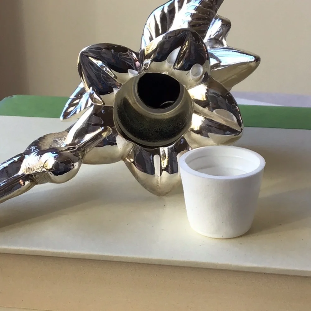Gorham Hummingbird Candlesticks Holders Silverplated Pair Set Heritage Italy